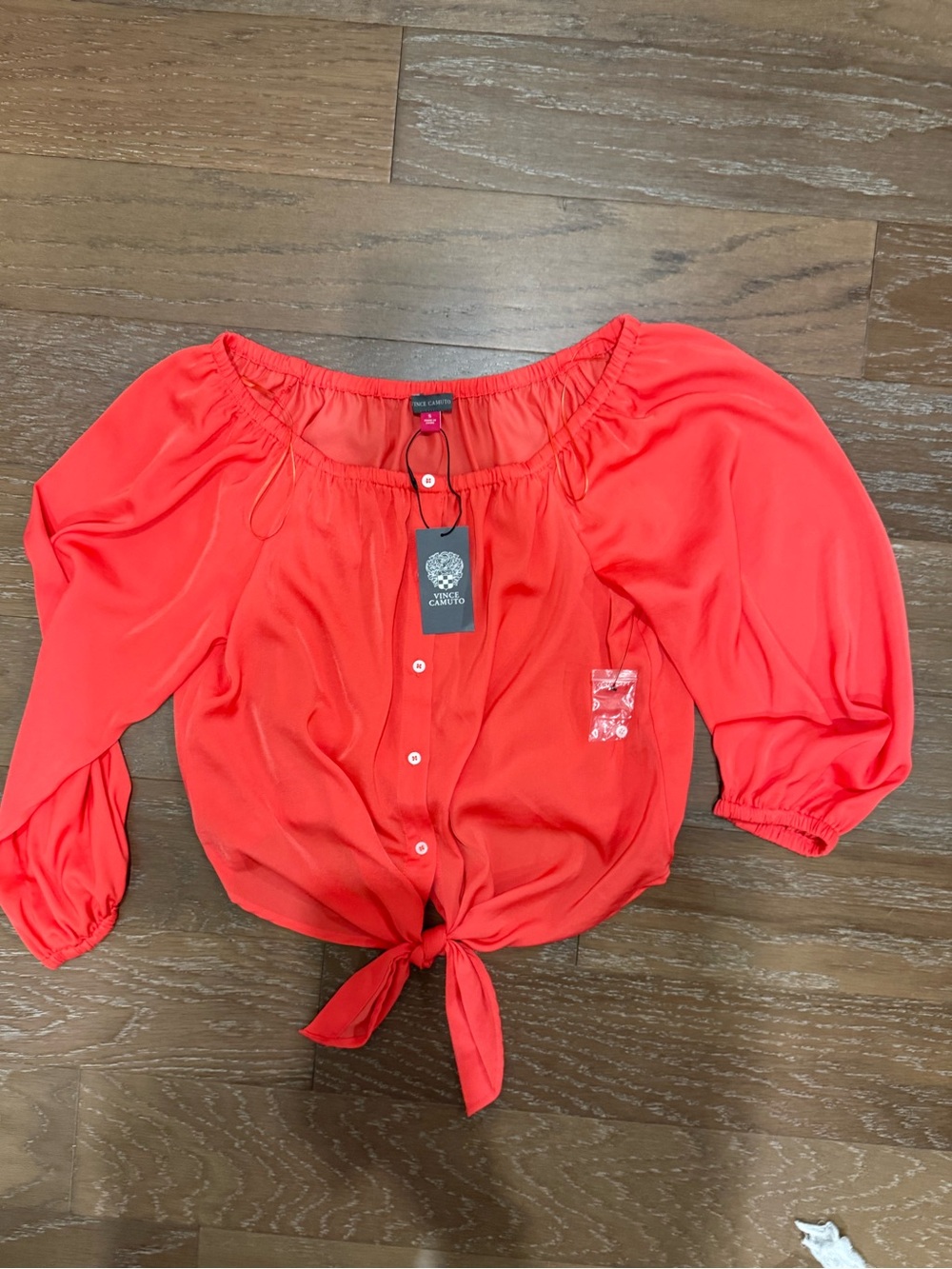 Vince Camuto Coral Off-Shoulder Blouse